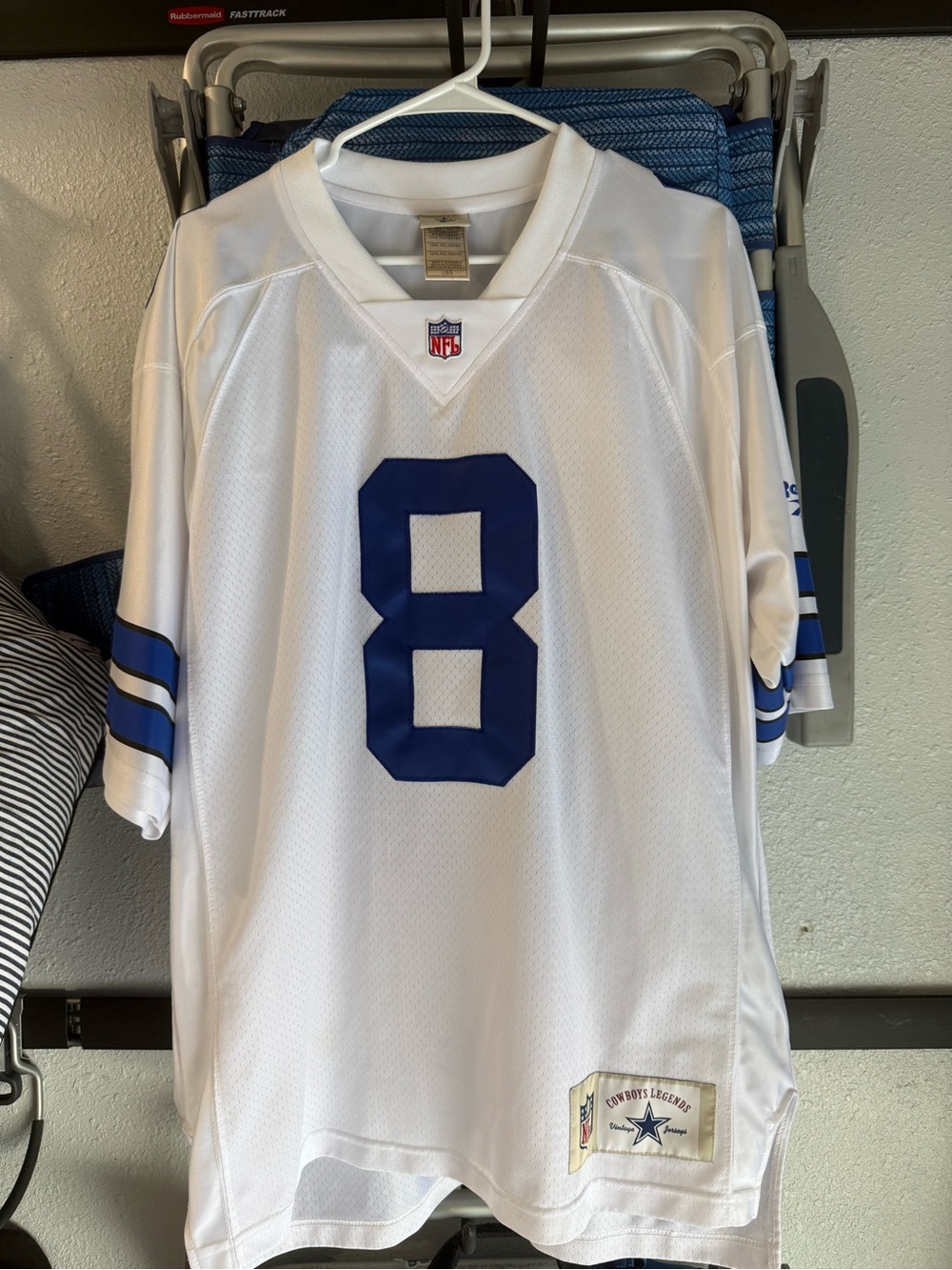 NFL Dallas Cowboys Aikman White & Blue #8 Jersey
